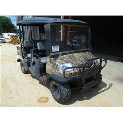 2010 KUBOTA RTV 1140 CPX CREWCAB , S/N AG016853, KUBOTA DIESEL ENG, A /T, WINDSHIELD, DUMP BED, METE