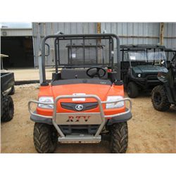 2007 KUBOTA RTV 900 4X4 S/N 37583  DIESEL ENG A/T  DUMP BODY  METER READING 989 HRS