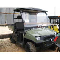 2008 POLARIS RANGER XP700 4X4, S/N 4XARH68A384404647, GAS ENG, A/T, WINDSHIELD, DUMP BODY, METER REA