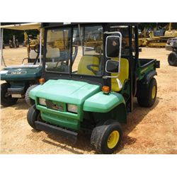 JOHN DEERE 4X2 GATOR, S/N 075654, CANOPY, WINDSHIELD, DUMP BED