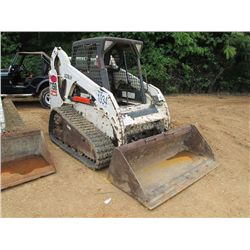 BOBCAT T190 SKID STEER LOADER, S/N 531617030 (07 YR) TRACK TYPE, GP BUCKET, CANOPY, METER READING 2,