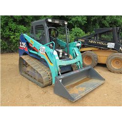 IHI CL35 SKID STEER LOADER, S/N CQ000086, TRACK TYPE, GP BUCKET, CANOPY, METER READING 901 HRS