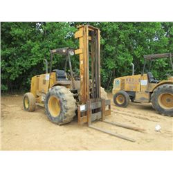 JOHN DEERE 488E FORKLIFT, S/N 834231, 8,000# CAP, TRIPLE STAGE MAST, CANOPY, METER READING 13,083 HR