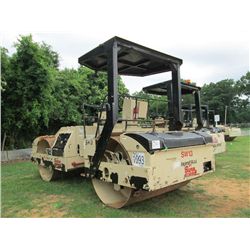INGERSOLL-RAND DD110HF TANDEM ROLLER, S/N 164027, 78" SMOOTH DRUM, CANOPY