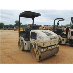 INGERSOLL-RAND DD30 TANDEM VIBRATORY ROLLER, S/N 177857, 54" DRUMS, CANOPY, METER READING 2,145 HRS