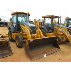 JOHN DEERE 310SG 4X4 LOADER BACKHOE, S/N T0310SG929907, ECAB W/AIR, GP LOADER BUCKET, 24" HOE BUCKET