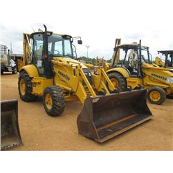 KOMATSU WB140-2N 4X4 LOADER BACKHOE, S/N A21069, GP BUCKET, 24" HOE BUCKET, ECAB W/AIR, METER READIN