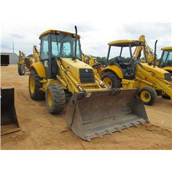 FORD NEW HOLLAND 555E 4X4 LOADER BACKHOE, S/N 03125213, MP BUCKET, ECAB W/AIR, METER READING 5,172 H