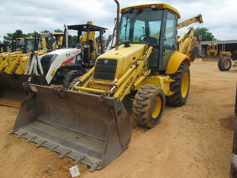 FORD NEW HOLLAND 555E 4X4 LOADER BACKHOE, S/N 03125213, MP BUCKET, ECAB