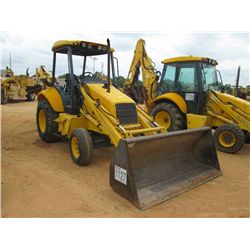 NEW HOLLAND LB75E LOADER BACKHOE, S/N 031034770, GP BUCKET, CANOPY, METER READING 4,048 HRS