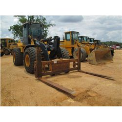 JOHN DEERE 644J WHEEL LOADER, S/N 614207 (07 YR) GP BUCKET, FORKS, QUICK COUPER, ECAB, METER READING