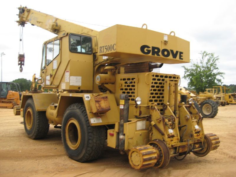 GROVE RT500C ROUGH TERRAIN CRANE, S/N 76852 (92 YR) PAT DS350 DIGITAL ...