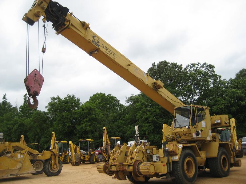 GROVE RT500C ROUGH TERRAIN CRANE, S/N 76852 (92 YR) PAT DS350 DIGITAL ...