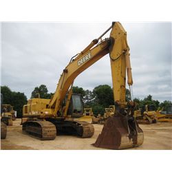 JOHN DEERE 450CLC HYDRAULIC EXCAVATOR, S/N XC91683, 12'7" STICK, 72" BUCKET, CAT WALKS, ECAB W/AIR, 