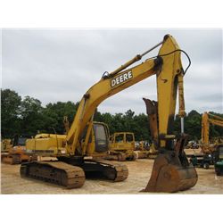JOHN DEERE 270LC HYDRAULIC EXCAVATOR, S/N 070198, 9'6" STICK, 48" BUCKET, THUMB, ECAB W/AIR, METER R