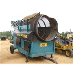 ULTRA SCREEN T-1500 TROMMEL SCREEN, S/N 2101578, DEUTZ DIESEL, 1/2" MESH SCREEN, 41" DISCHARGE BELT,