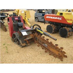TORO TRX-15 WALK BEHIND TRENCHER, S/N 280000401 (09 YR) TRACK MTD, METER READING 438 HRS