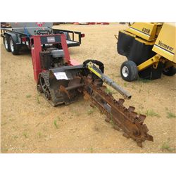 TORO TRX-15 WALK BEHIND TRENCHER, S/N 280008104 (10 YR) TRACK MTD, METER READING 371 HRS