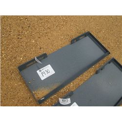 (UNUSED) VERSATECH QUICK TACH MOUNT PLATE, FITS SKID STEER LOADER