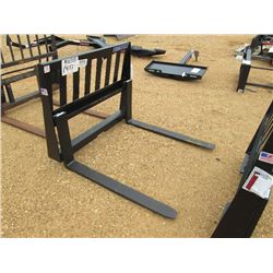 (UNUSED) VERSATECH 42" PALLET FORK, FITS SKID STEER LOADER