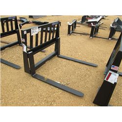 (UNUSED) VERSATECH 42" PALLET FORK, FITS SKID STEER LOADER