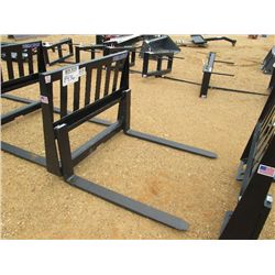 (UNUSED) VERSATECH 42" PALLET FORK, FITS SKID STEER LOADER