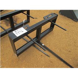 (UNUSED) VERSATECH HD HAY SPEAR 35000, SINGLE TINE, FITS SKID STEER LOADER