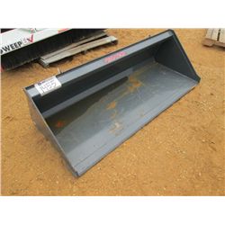 (UNUSED) VERSATECH 72" SMOOTH BUCKET, FITS SKID STEER LOADER