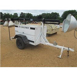 COLEMAN MH4000 LIGHT PLANT DIESEL ENGINE, METER READING 7,991