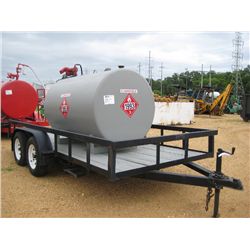 FUEL TANK W/12V PUMP & HOSES W/TRAILER WORLD 6' X 14' T/A TAG TRAILER, ELECTRIC BRAKES, 205/75D15 TI