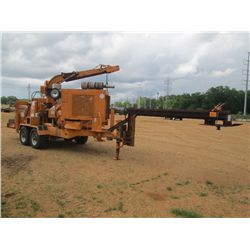 BANDIT 1850 CHIPPER, S/N 001026, CUMMINS DIESEL ENG (NEW SHORT BLOCK) 18" CHIPPER, MTD ON T/A TRAILE