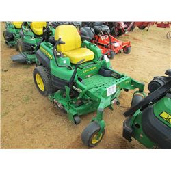 JOHN DEERE ZTRAK PRO ZERO TURN LAWN MOWER, S/N TC925AB010248, METER READING 957 HRS