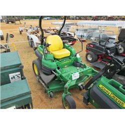 JOHN DEERE ZTRAK PRO ZERO TURN LAWN MOWER, S/N TC925AP013500, METER READING 1,318 HRS
