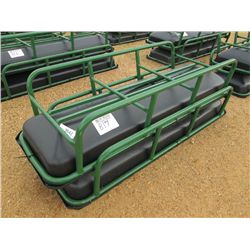 1 LOT (2) (UNUSED) 8' FEED BUNKS