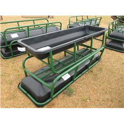 1 LOT (2) (UNUSED) 8' FEED BUNKS