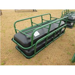 1 LOT (2) (UNUSED) 8' FEED BUNKS
