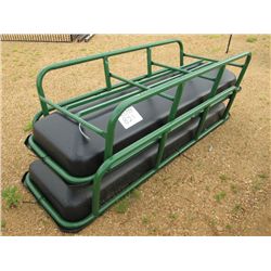 1 LOT (2) (UNUSED) 8' FEED BUNKS