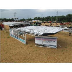 (1) LOT MISC CANOPY & SIDE RAIL FOR PONTOON BOAT