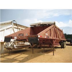 RANCO T/A BOTTOM DUMP TRAILER, S/N TK9BSE509JL008618, 11R24.5 TIRES