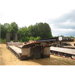 2003 TRAIL KING 24' DETACHABLE TRI-AXLE LOWBOY TRAILER, S/N 1TKJ050323B081497, COVER REAR DECK, HYD 