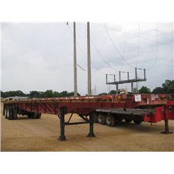 TRANSCRAFT 48' T/A FLATBED, S/N 1TTF4820XT1050191, 295/75R22.5 TIRES, SLIDING TANDEM