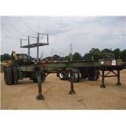 MILITARY CONTAINER S/A TRAILER, S/N 1100-20 TIRES
