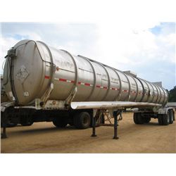 MCKENZIE 40' T/A TRACTOR TRAILER, S/N 8790165, TANK 304 S.S., 7,500 GAL CAP, GAS POWER MULTIQUIP PUM