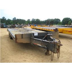 INTERSTATE 8'X19' DECK T/A TRAILER, S/N 1JKD1A201NA100237, 5' DOVETAIL RAMPS, 9.50R16.5 LT TIRES
