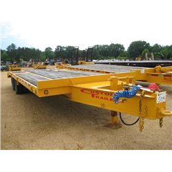 CUSTOM 8' X 21' T/A TAG TRAILER, S/N 1TB261667T1B1T801, 4' DOVETAIL, 5' RAMPS, LT275/75R16 TIRES, AI