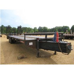2011 HDME 102" X 28" T/A TRAILER, S/N 13HGEC86396, 54" DOVETAIL, FLIP UP RAMP, PINTLE HOOK, AIR BRAK