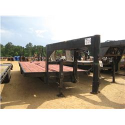 90" X 30' T/A GOOSENECK TRAILER, S/N 2' DOVETAIL, 5' RAMPS, 8.75X16.5 LT TIRES (BILL OF SALE ONLY)