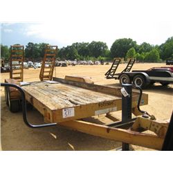 1994 6' X 18' CUSTOM TRAILER T/A TAG TRAILER, S/N 1YB331633R1B1T082, 6' RAMPS, 7.50-16 TIRES (COUNTY