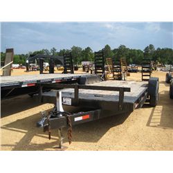 7' X 18' T/A TAG TRAILER, S/N, 2' DOVETAIL, FOLD UP RAMP, 8.75R16.5LT TIRES
