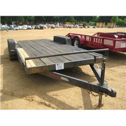 78" X 20' T/A TAG TRAILER, S/N 3' DOVETAIL, 205/65R15 TIRES